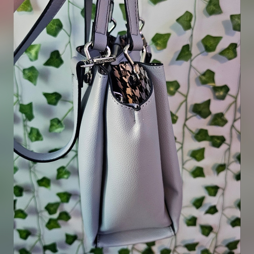 Steve Madden-Light Blue Leather Bag With Change Wallet - Picture 6 of 7